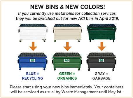 ACI CVSan New bins and colors flyer