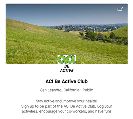 ACI BE FIT CLUB STRAVA