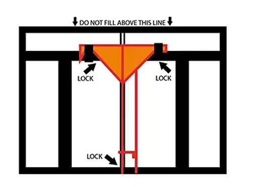 Debris box guidelines locking box diagram