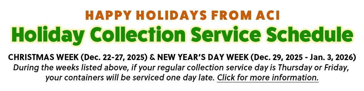 Holiday Schedule
